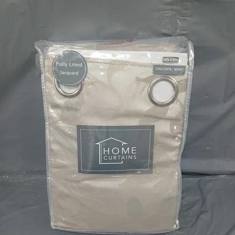 HOME CURTAINS FULLY LINED JACQUARD 90X90"