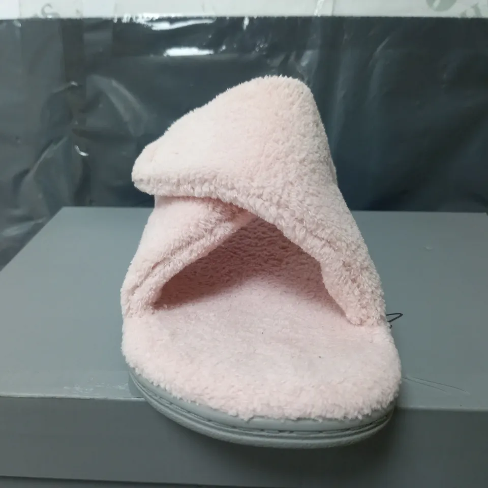 VIONIC INDULGE RELAX SLIPPERS IN PINK - UK 6