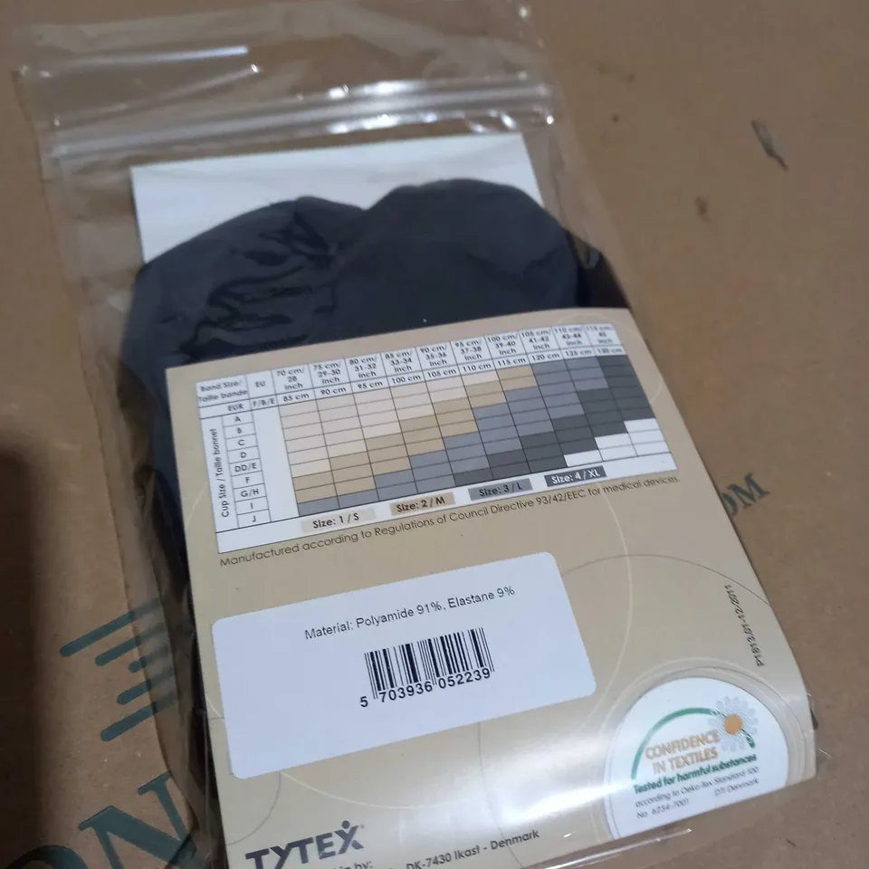 TYTEX CANTALOOP ADJUSTABLE NURSING BRA XL BLACK APPROX. 50PC
