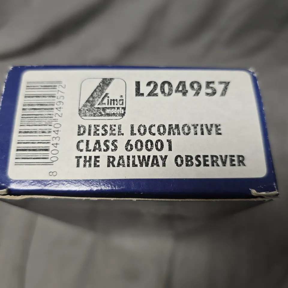 BOXED LIMA DIESEL LOCOMOTIVE CLASS 60001 'THE RAILWAY OBSERVER' – EWS LIVERY