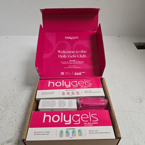 HOLYGELS GEL NAIL STRIPS KIT – PINK BOXED SET