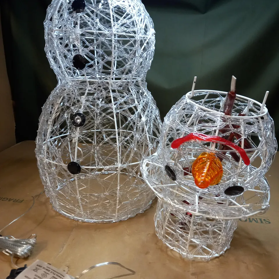 JOHN LEWIS ICE WHITE LED SNOWMAN 