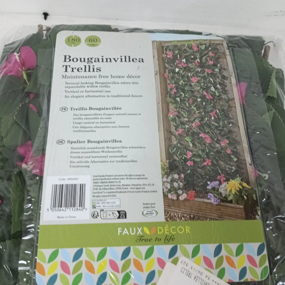 BOUGAINVILLEA TRELLIS – GARDEN STRUCTURE, FAUX DÉCOR, 180CM X 60CM