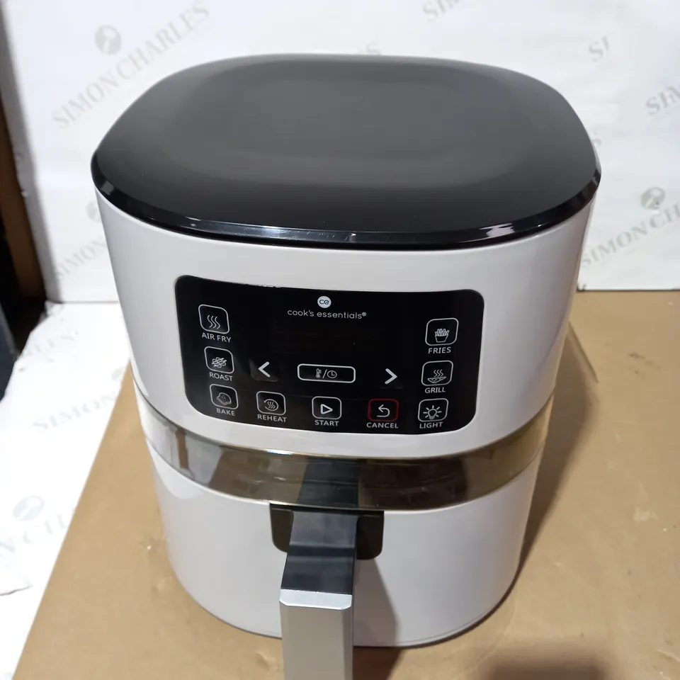 COOK'S ESSENTIALS 4.0L AIR FRYER WITH DIGITAL TOUCHSCREEN & VIEWING SCREEN - COOL GREY
