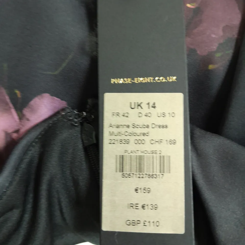 PHASE EIGHT ARIANNE SCUBA DRESS SIZE 14