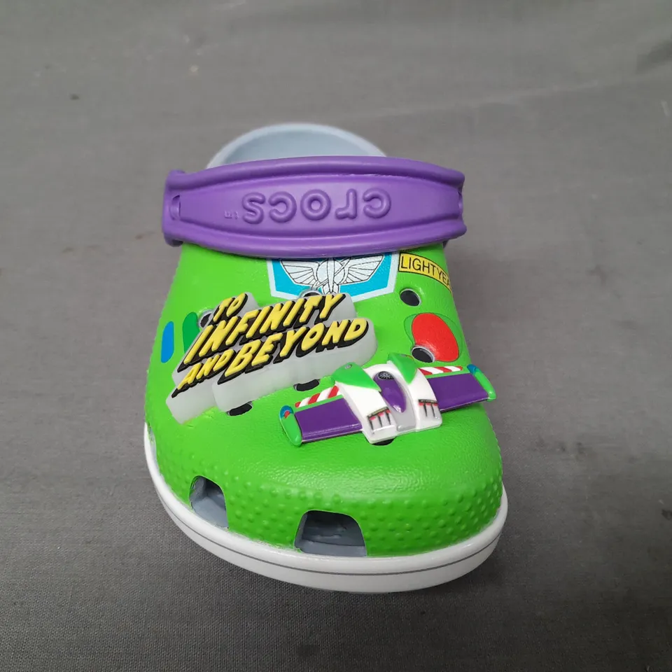 PAIR OF CROCS TOY STORY BUZZ CLASSIC KIDS CLOGS UK SIZE C8