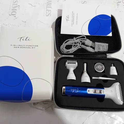 TILI 5-IN-1 MULTI-FUNCTION HAIR REMOVAL KIT - NAVY BLUE