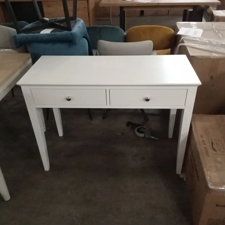 QUALITY DESIGNER WHITE ASHBY DRESSING TABLE