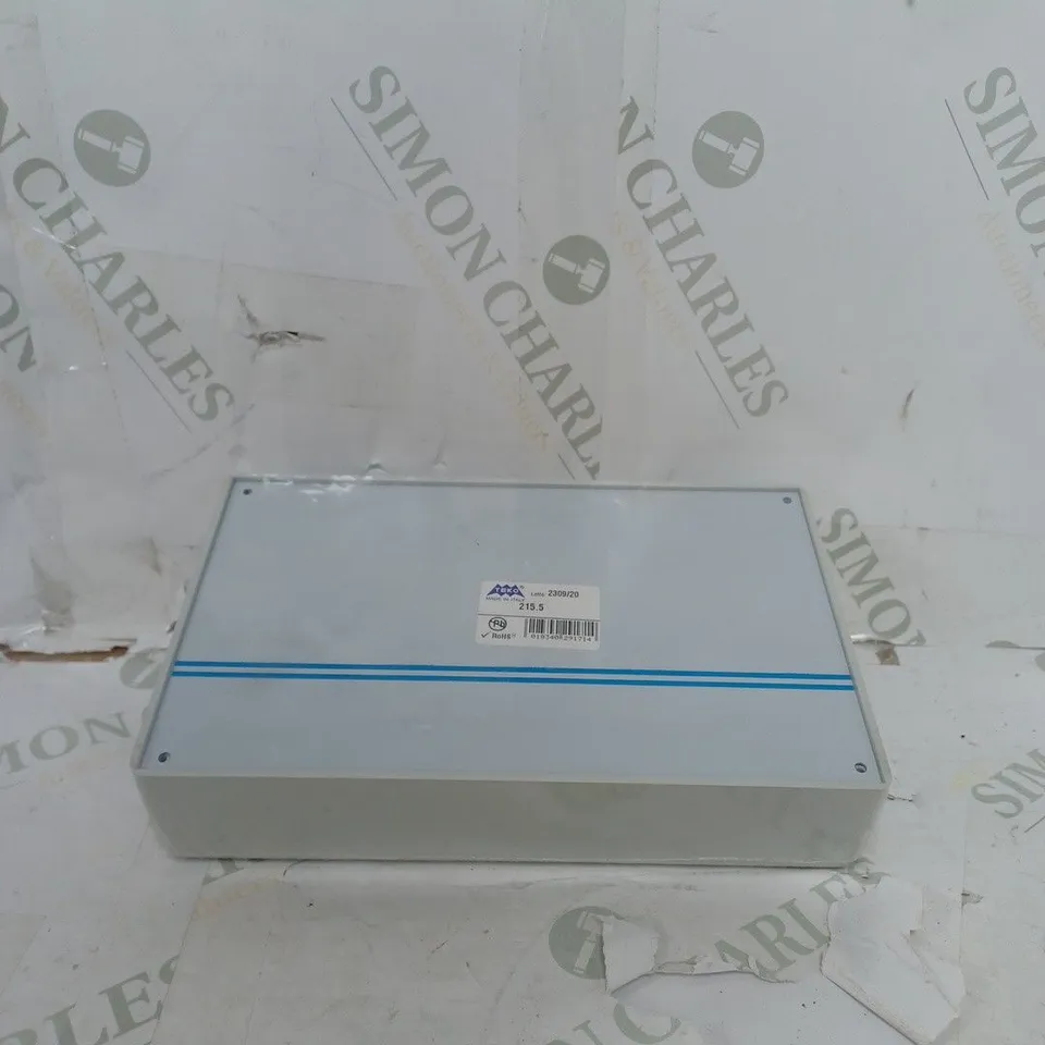 TEKO 215 GREY 215 X 130 X 78MM SLOPING CASE WITH ALUMINIUM FRONT PANEL