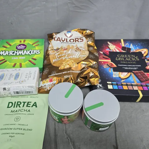 APPROXIMATELY 5 ASSORTED FOOD ITEMS TO INCLUDE - MATCHMAKERS, CHOCOLATE TRAY AND POPCORN
