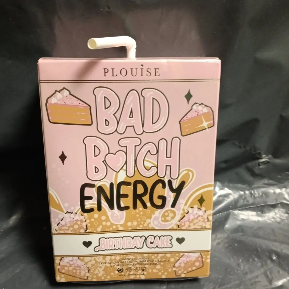 P LOUISE BAD BITCH ENERGY BIRTHDAY CAKE LIP OIL AND LIP CONDITIONER SET