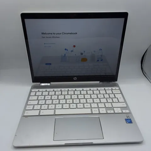 UNBOXED HP CHROMEBOOK X360 INTEL LAPTOP IN WHITE - 12B-CA0500SA