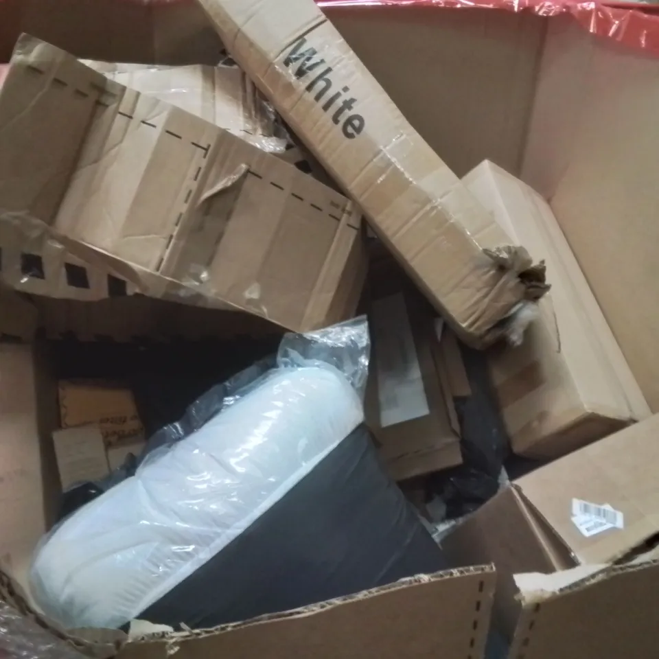 PALLET OF ASSORTED HOUSEHOLD GOODS AND PRODUCTS TO INCLUDE;AIR CONDITIONING UNIT,VACUUM STAND,WATER TABLE