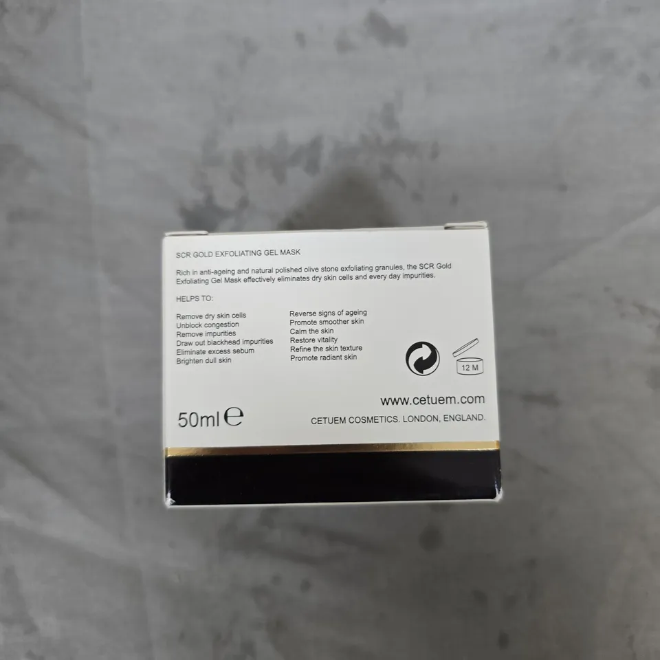 CETUEM LONDON SCR GOLD EXFOLIATING GEL MASK – 50ML
