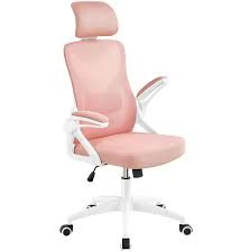 BOXED YAHEETECH PINK OFFICE CHAIR ADJUSTABLE MESH CHAIR COMPUTER CHAIR.