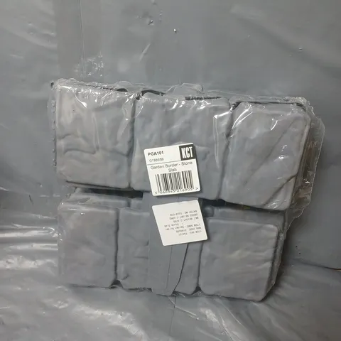 KCT DIRECT GARDEN BORDER FAUX STONE SLAB DECOR PIECES