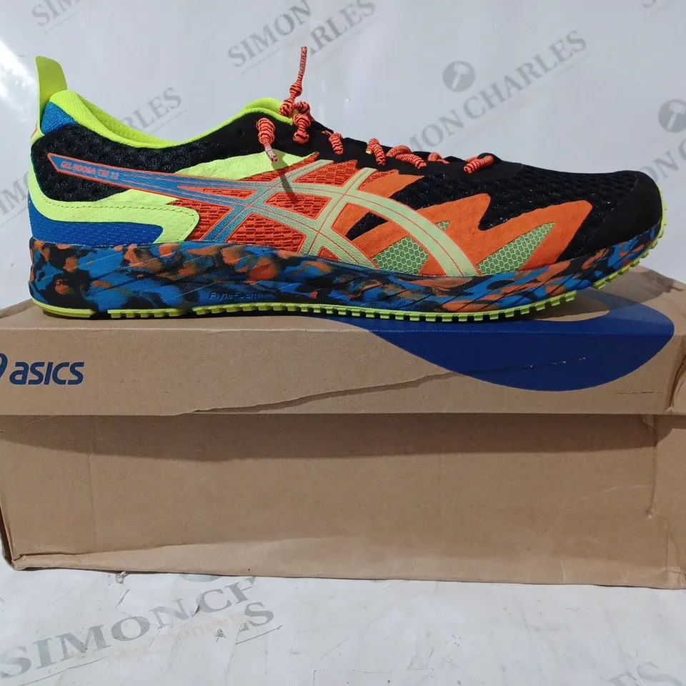 BOXED PAIR OF ASICS GEL-NOOSA TRI 12 SHOES IN MULTICOLOUR UK SIZE 12