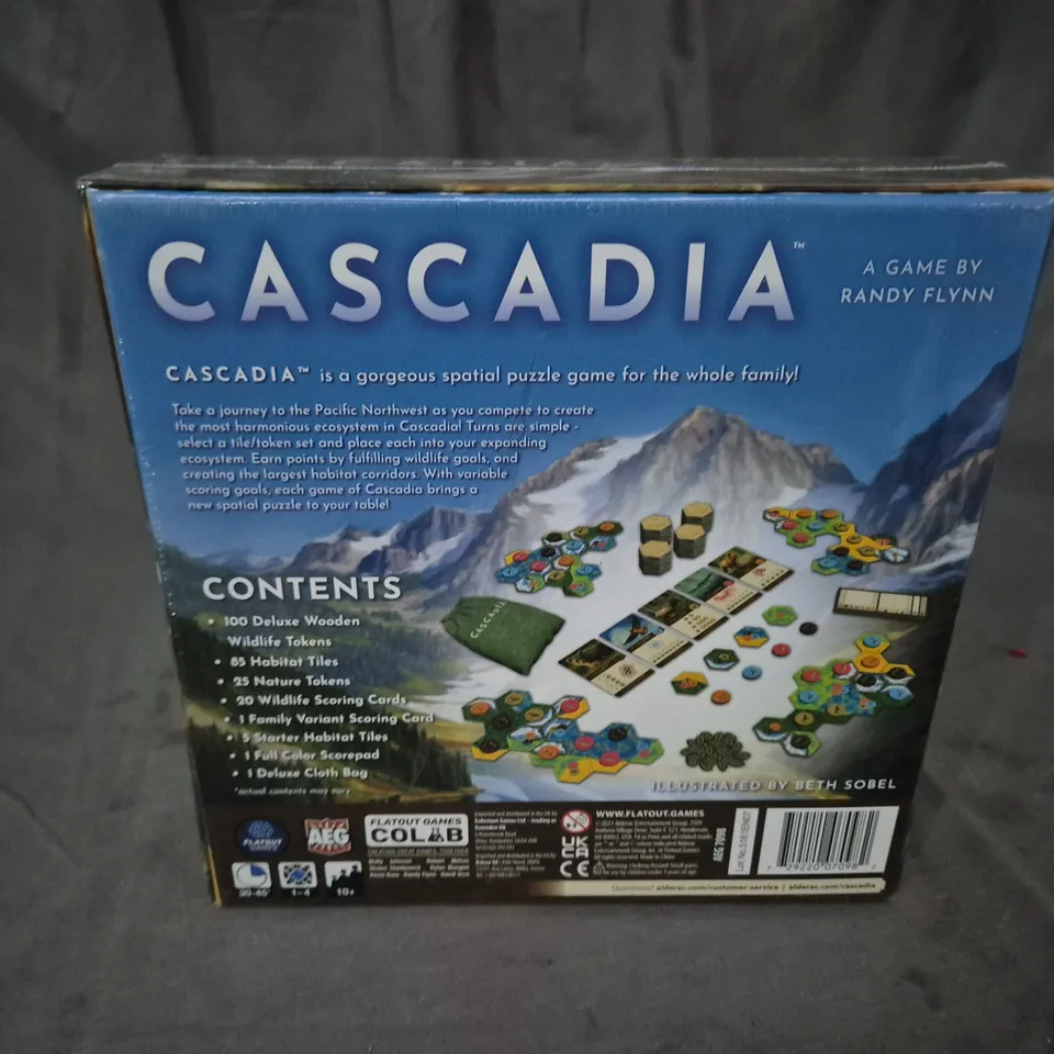 SEALED CASCADIA BOARD GAME BY RANDY FLYNN