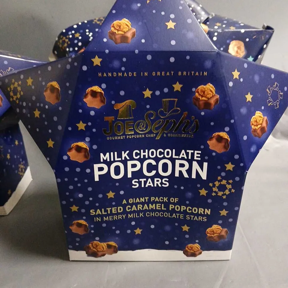 LOT OF 3 JOE & STEPHS MILK CHOCOLATE POPCORN STARS