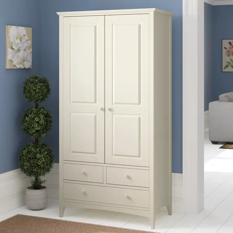 BOXED ECKHARDT 2 DOOR WARDROBE (2 BOXES)