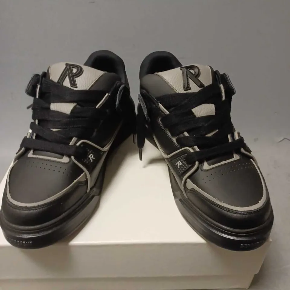 BOXED PAIR OF REPRESENT TRIPLE BLACK TRAINERS - 10