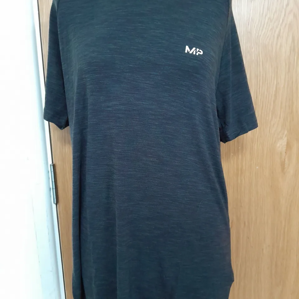 MPS MEN'S PERFORMANCE T-SHIRT IN BLACK MARL - MEDIUM