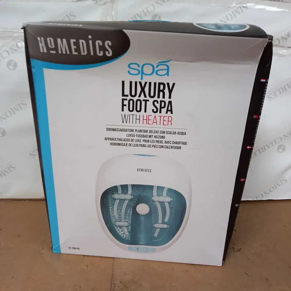 BOXED HOMEDICS SPA LUXURY FOOT SPA WITH HEATER