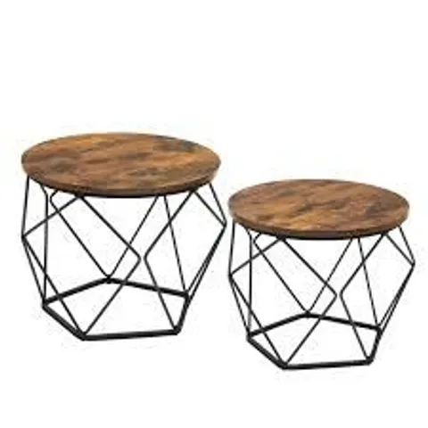 BOXED APISON 2 PIECE COFFEE TABLE SET