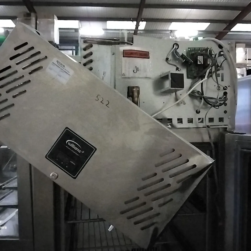 WILLIAMS HJ1SA STAINLESS STEEL SINGLE DOOR TALL LARDER FRIDGE