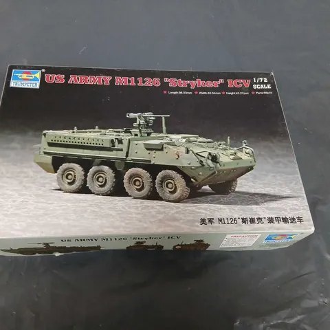TRUMPETER US ARMY M1126 STRYKER ICV MODEL KIT (1/72) – BOXED