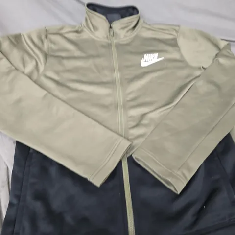 NIKE TWO-TONE ZIP-FRONT TRACK JACKET - SIZE XL