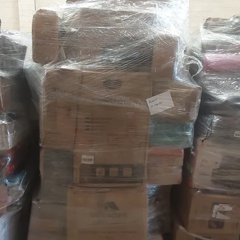 PALLET OF ASSORTED E-COMMERCE GOODS AND PRODUCTS TO INCLUDE: SLEEPING BAG, SUITCASES, CAMPING CHAIRS, FAN ECT