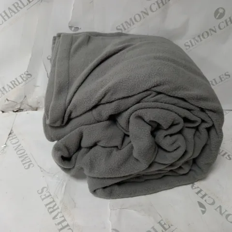 COZEE HOME FLEECE FLAT SHEET GREY DOUBLE