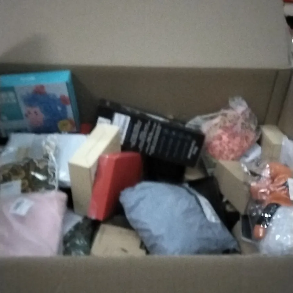 PALLET OF ASSORTED ITEMS INCLUDING EVERLAST FITNESS LACES, UGREEN PHONE HOLD, AND FESTIVE KNOMES ETC. 