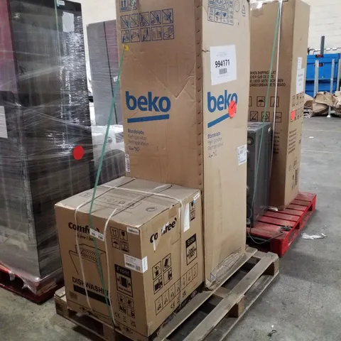 PALLET OF APPROXIMATELY 2 UNPROCESSED RAW RETURN WHITE GOODS TO INCLUDE