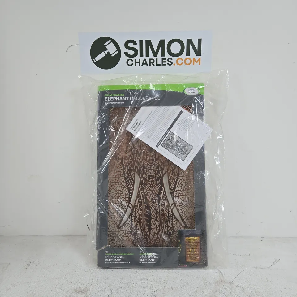 SMART SOLAR ELEPHANT DECOR PANEL BOXED