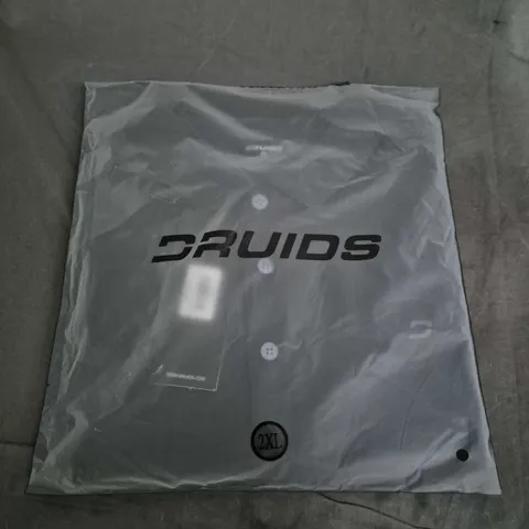 BAGGED DRUIDS BOARDER POLO SHIRT – BLACK, UK 2XL