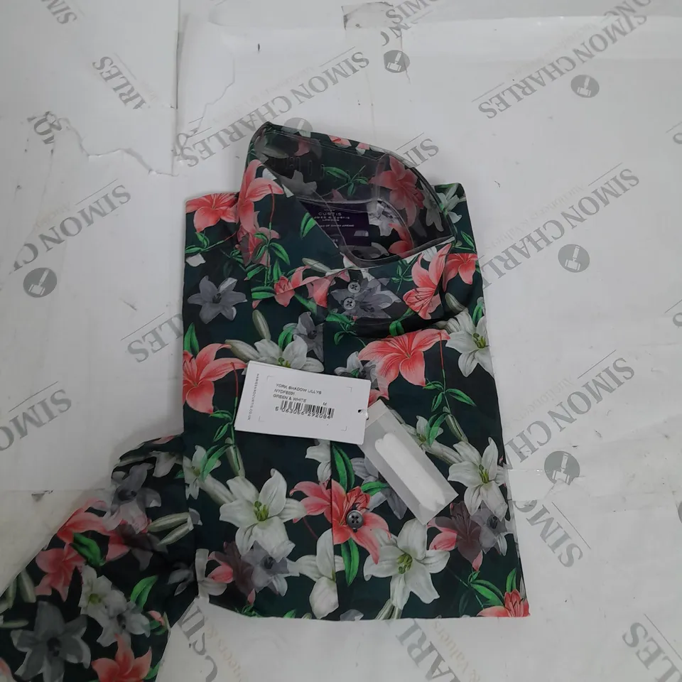 HAWES AND CURTIS YORK SHADOW LILY SHIRT SIZE M