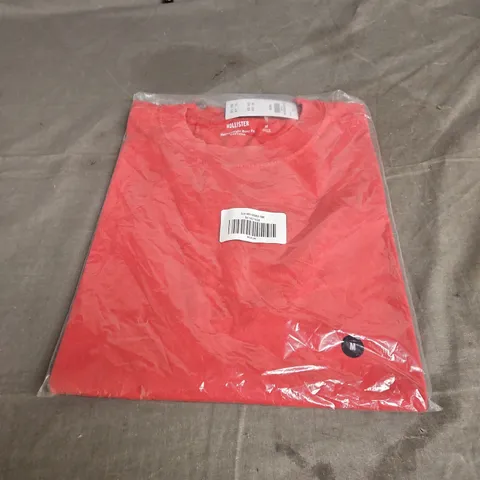 HOLLISTER HEAVYWEIGHT BOXY FIT T-SHIRT β RED, UK M