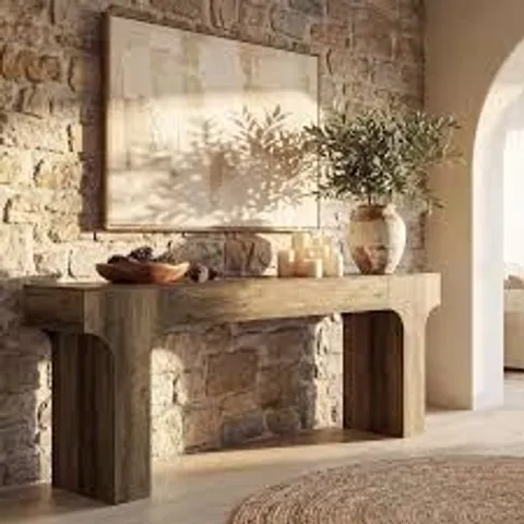 BOXED EXTRA LONG ARCHED SOFA CONSOLE TABLE