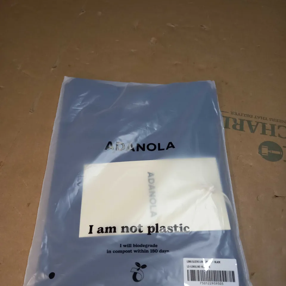 ADANOLA LONG SLEEVE LONGLINE TOP SIZE S