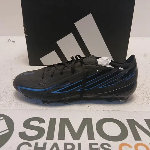 ADIDAS F50 HYPERFAST PRO FG SOCCER BOOTS – BLACK/BLUE, UK 7½