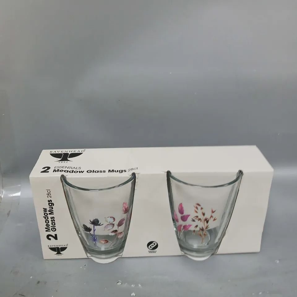 SET OF MEADOW GLASS MUGS