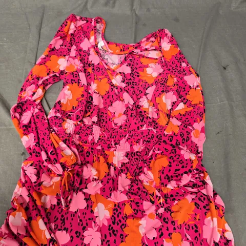 DANNII MINOGUE FLORAL PRINT DRESS - M