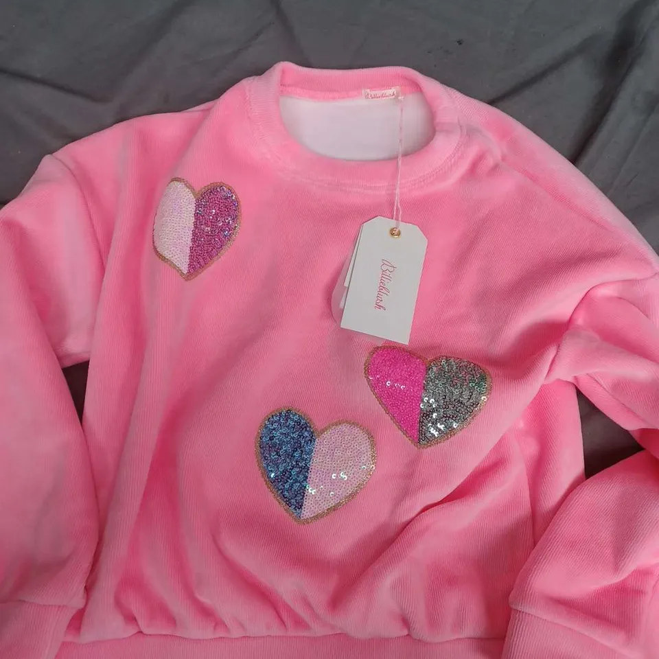 BILLIEBLUSH CHILDRENS SWEATER IN PINK - 8YR