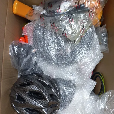 APPROXIMATELY 10 ASSORTED VEHICLE PRODUCTS/ACCESSORIES TO INCLUDE HELMET, PARTS, COMPRESSION SPRINGS ETC 