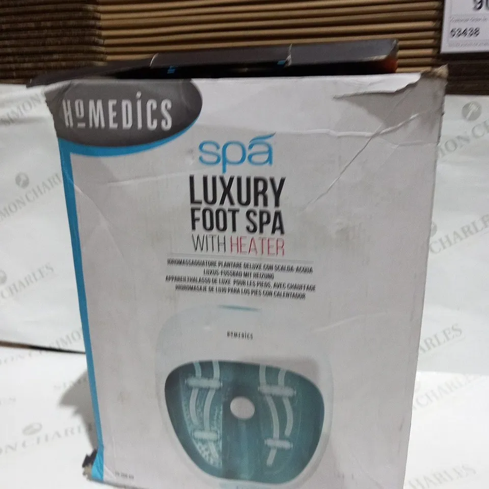 BOXED HOMEDICS SPA LUXURY FOOT SPA WITH HEATER FS-250-EU