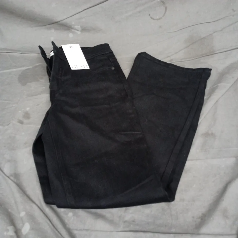 HUSH ELIANA MID RISE BOOTCUT JEANS – WASHED BLACK – UK 10 (10S)