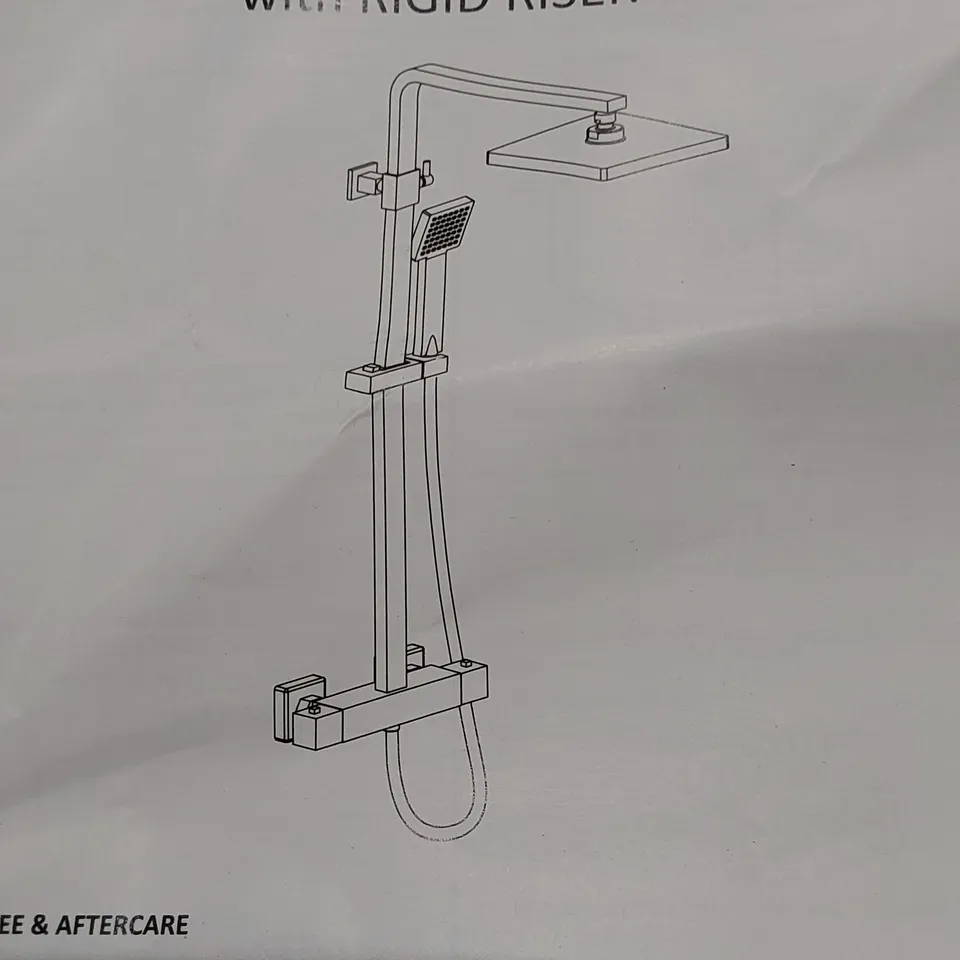 BOXED THERMOSTATIC SHOWER WITH DUAL SHOWER HEAD - CHROME (1 BOX)