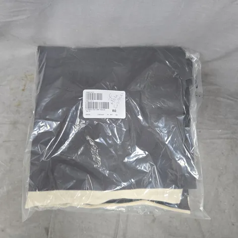 BAGGED IZABEL LONDON STRIPED EDGE TROUSERS IN CHARCOAL SIZE 12